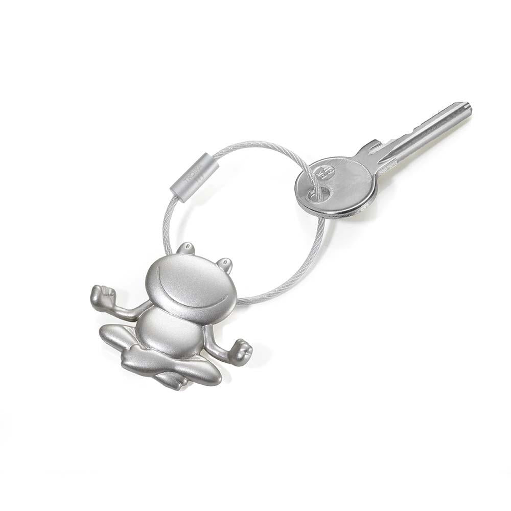 TROIKA Keyring with Yoga Frog OHMM
