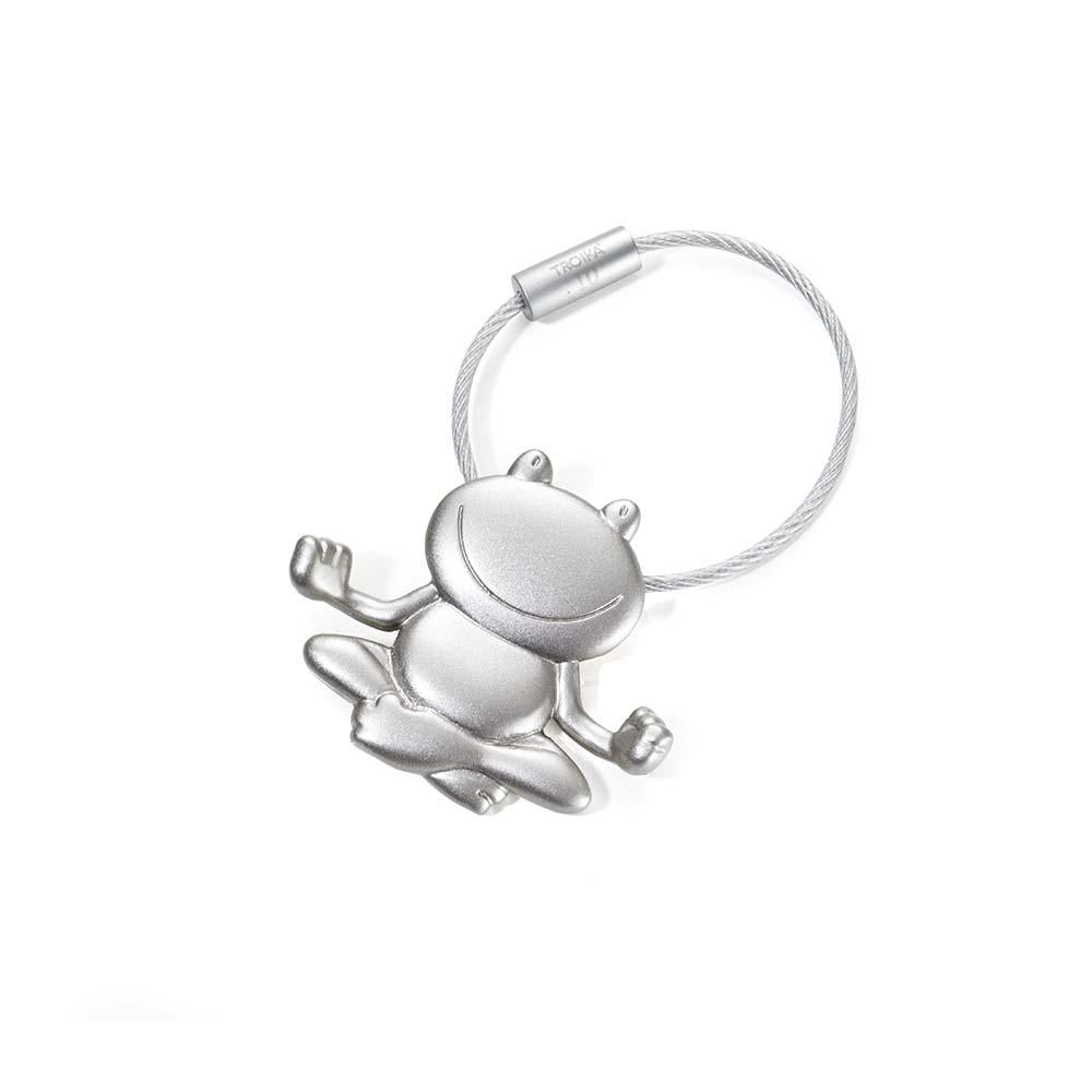 TROIKA Keyring with Yoga Frog OHMM