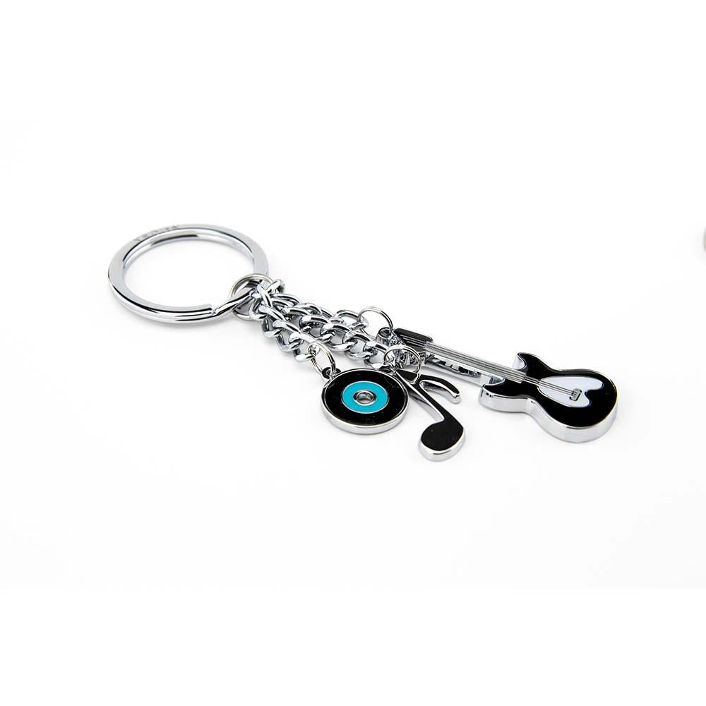 TROIKA Keyring with 3 Charms MUSIC