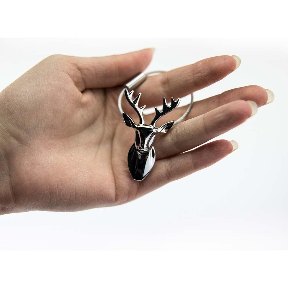 TROIKA Keyring DEER  - Silver