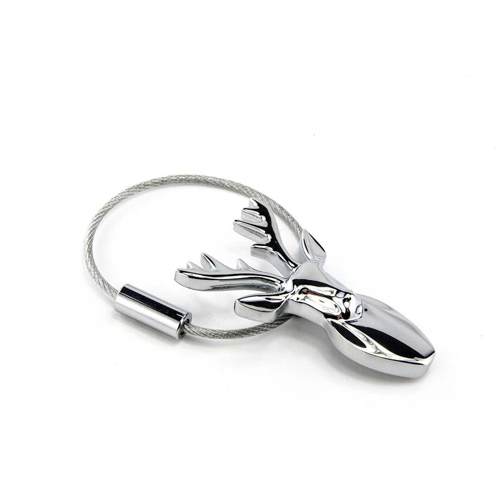 TROIKA Keyring DEER  - Silver