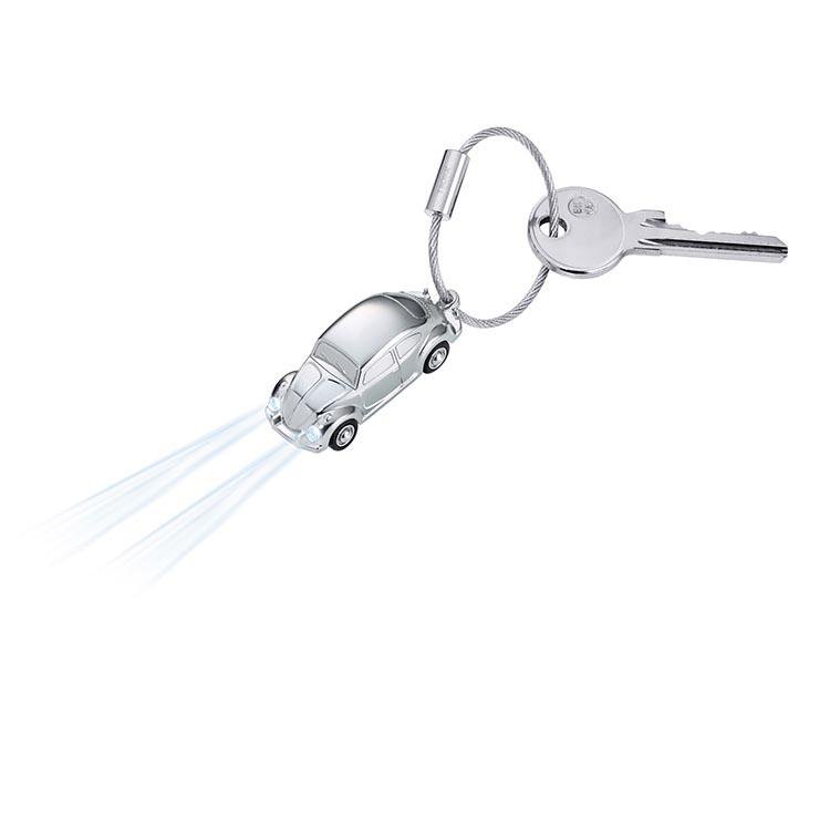 TROIKA Keyring with White LED light LIGHT BEETLE 1964