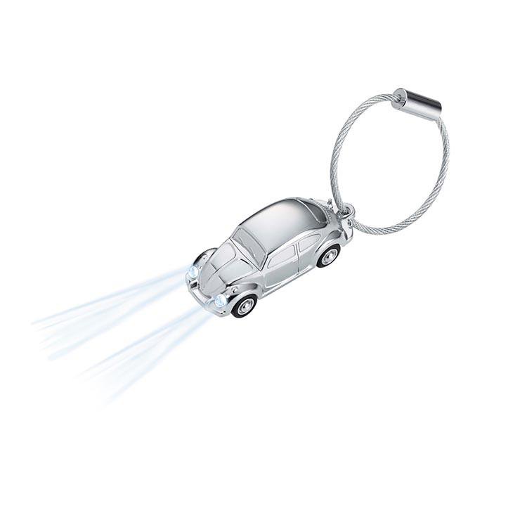 TROIKA Keyring with White LED light LIGHT BEETLE 1964