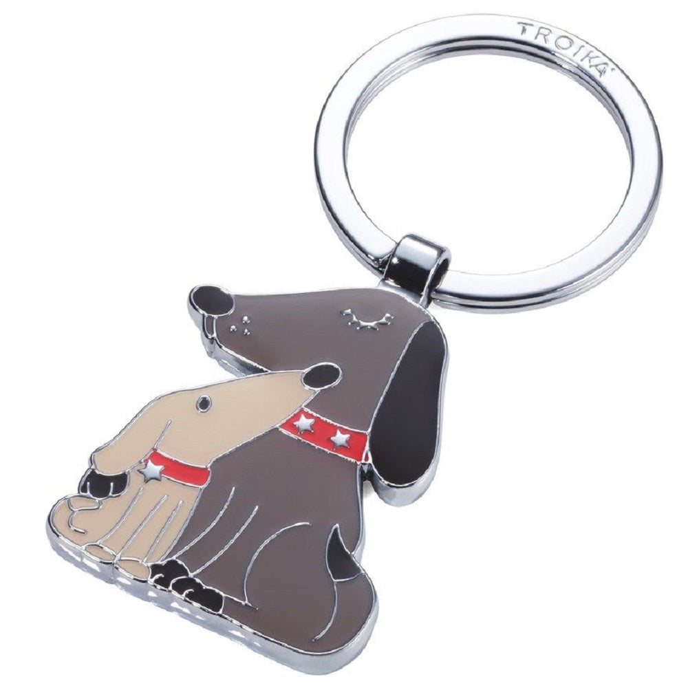TROIKA Keyring DOG WITH PUPPY