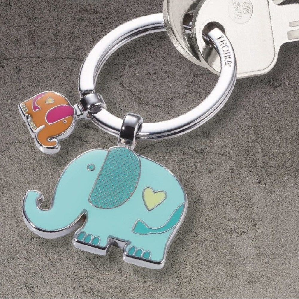 TROIKA Keyring LUCKY ELEPHANTS
