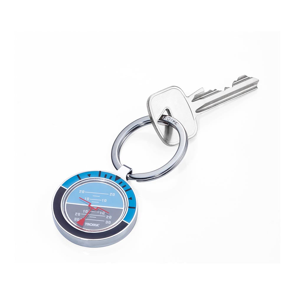 TROIKA Keyring with Artificial Horizon Altitude Indicator