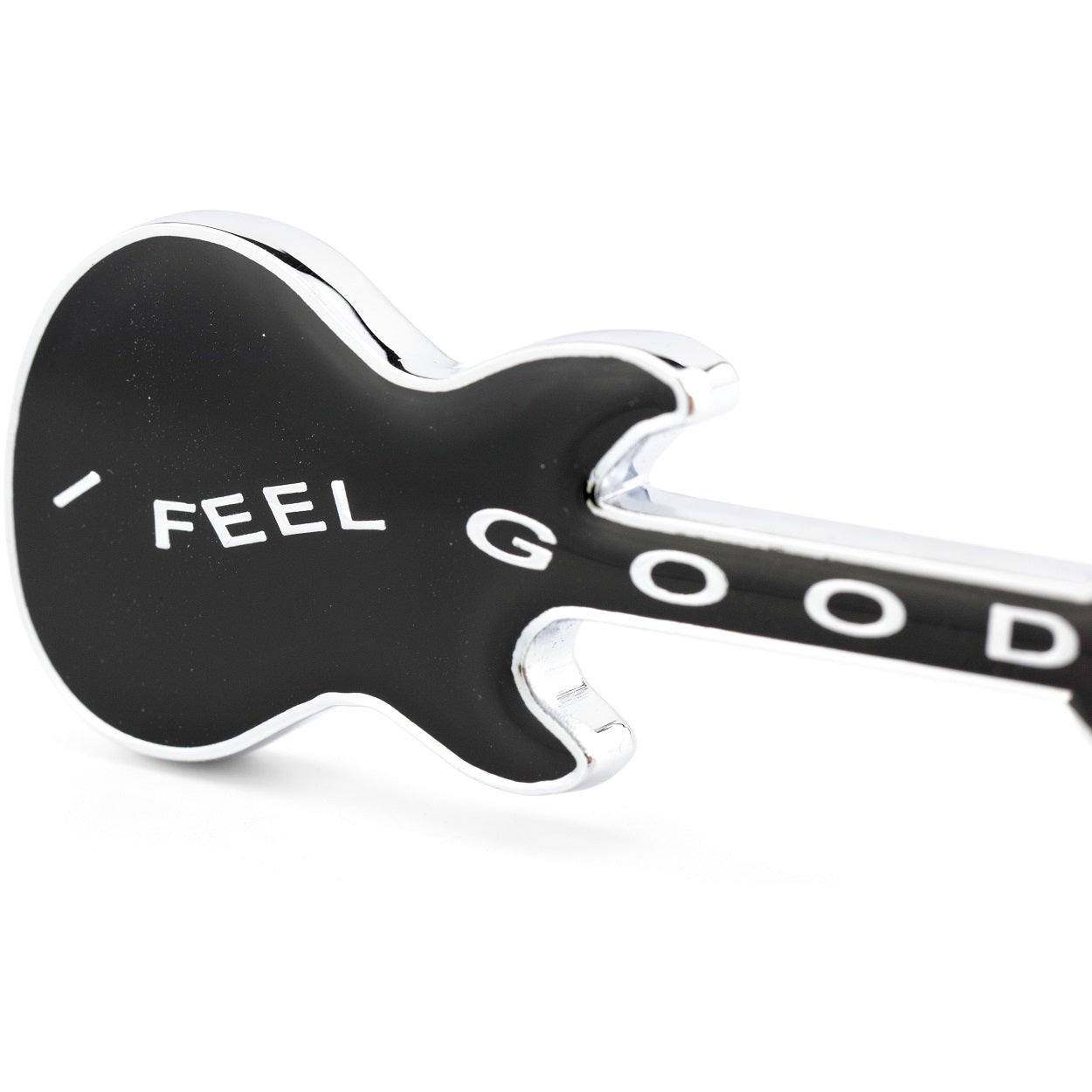 TROIKA Keyring Guitar Charm I FEEL GOOD