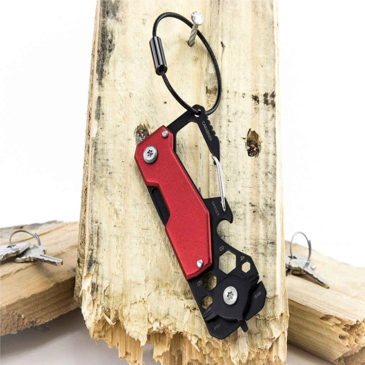 Mini Tokol TROIKA Mini tool with 10 functions TOOLINATOR – RED