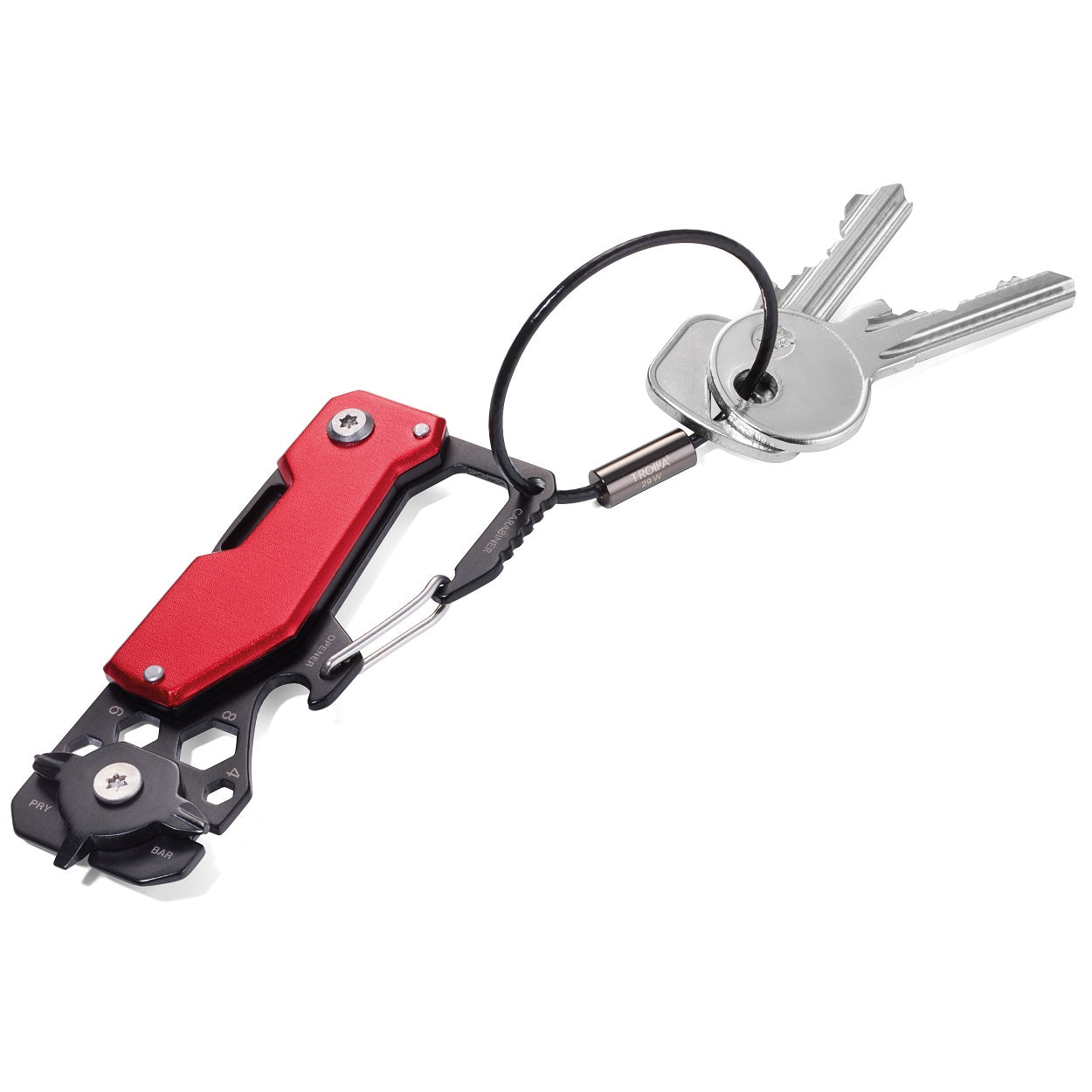 TROIKA Mini tool with 10 functions TOOLINATOR – RED