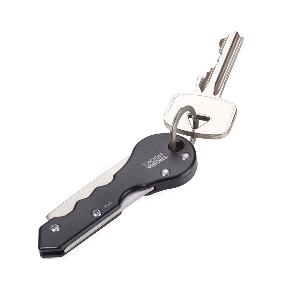Troika Parcel Cutter with Small Keyring Hook 2 - Black