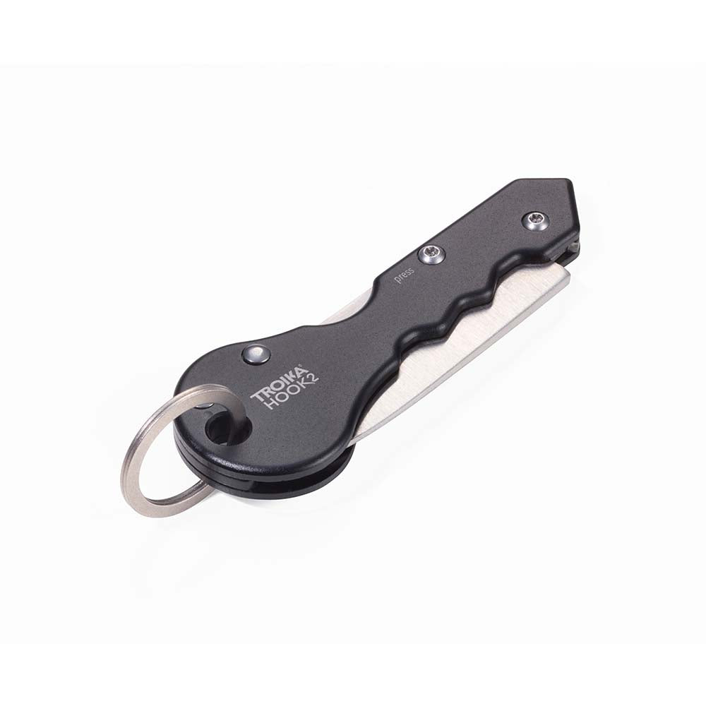 Troika Parcel Cutter with Small Keyring Hook 2 - Black