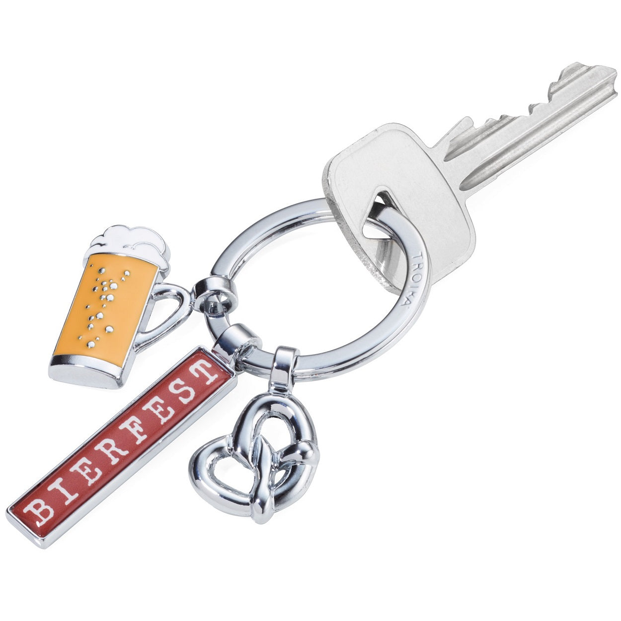 TROIKA Keychain with 3 Charms BEERFEST