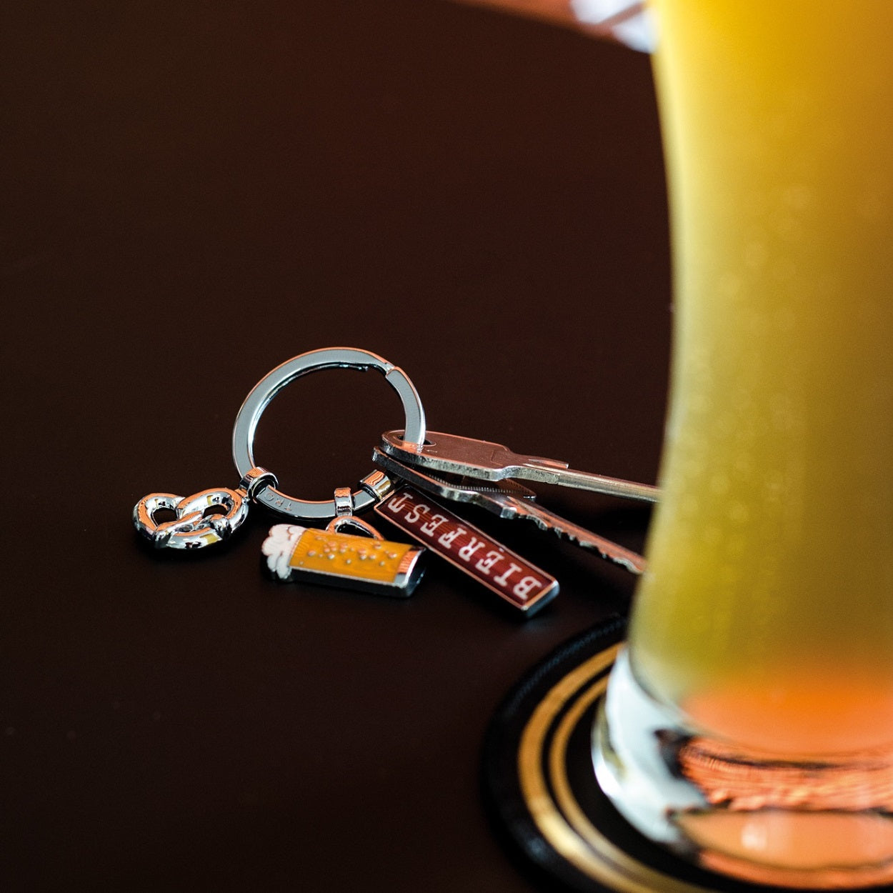 TROIKA Keychain with 3 Charms BEERFEST