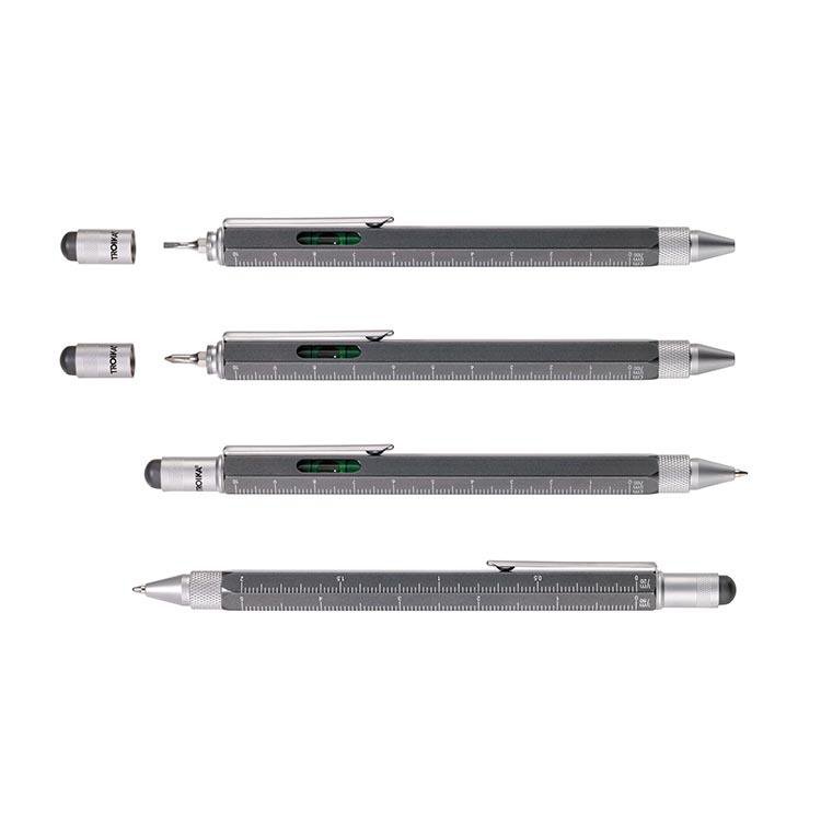 Troika Multitasking ballpoint pen "CONSTRUCTION" (Titanium Silver)
