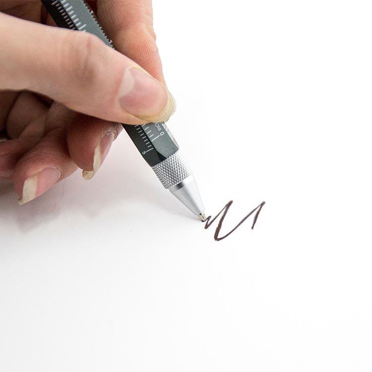 Troika Multitasking ballpoint pen "CONSTRUCTION" (Titanium Silver)