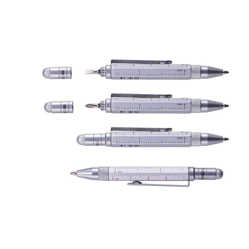 TROIKA Multitasking Mini Ballpoint Pen CONSTRUCTION - Black