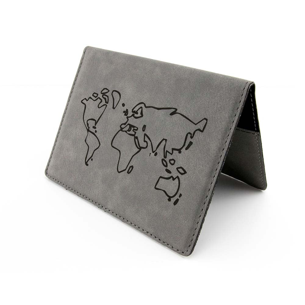 TROIKA Passport Cover & Card Case RFID PASSPORT SAFE - Grey