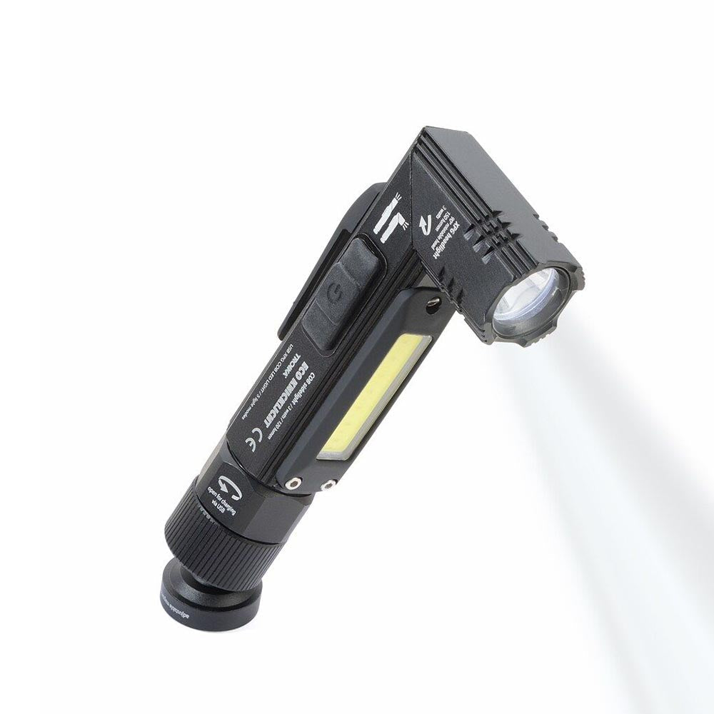 TROIKA Rechargeable Bendable LED light with Side COB LED