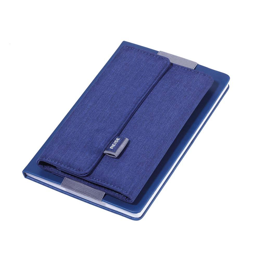 TROIKA Organiser Document RFID Travel Case TRAVEL OFFICE - Blue/Grey